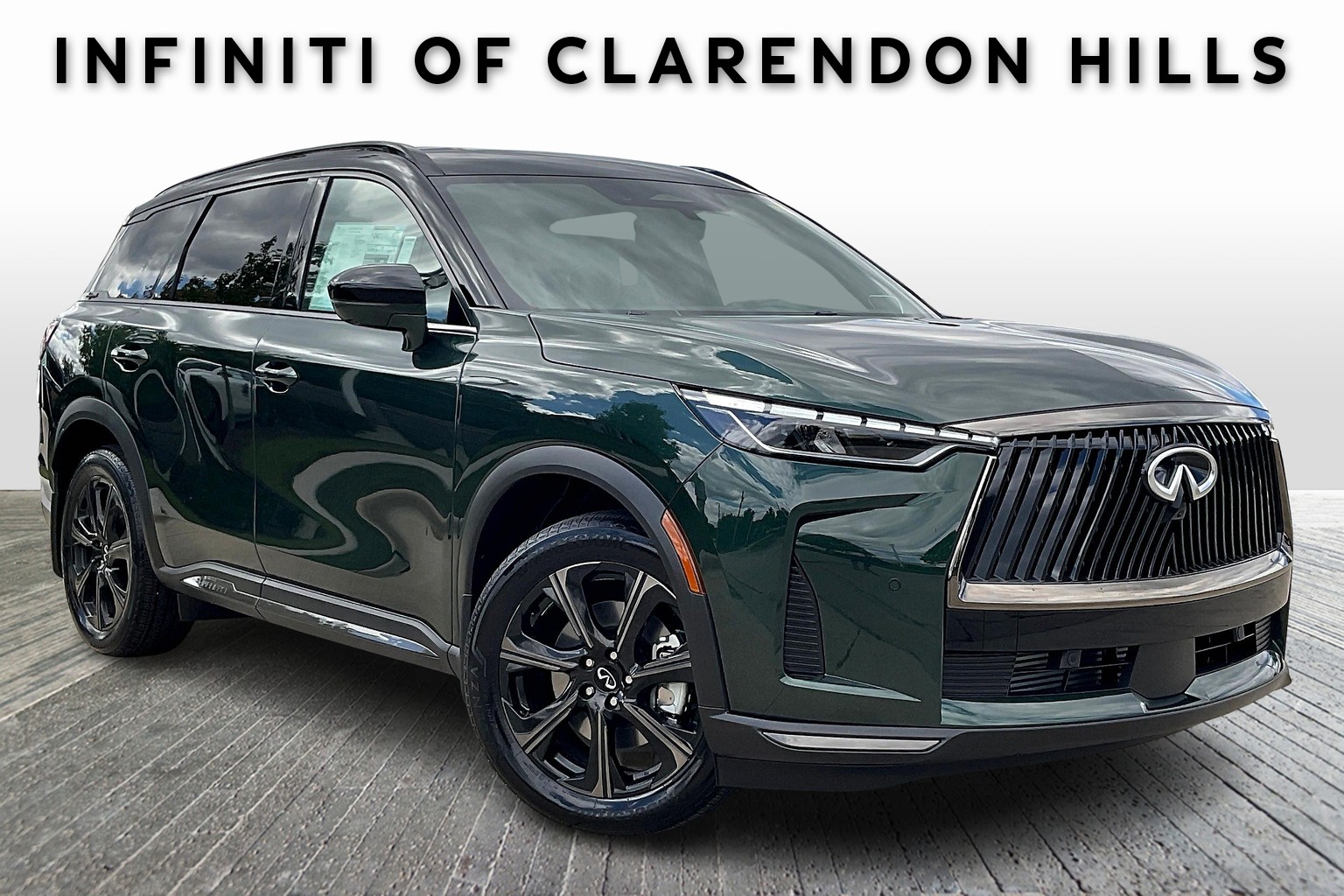 New Deep Emerald/Black Obsidian 2026 INFINITI QX60 AUTOGRAPH for